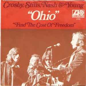 crosby stills nash young ohio  big hole centre vinyl