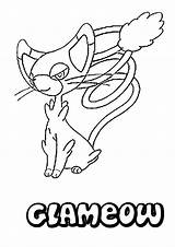 Pokemon Coloring Pages Cards Glameow Card Print Color Printable Colouring Drawing Victini Getcolorings Getdrawings Adventure Join Favorite Hellokids Poke Mon sketch template