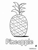 Abacaxi Pineapple Hellokids sketch template