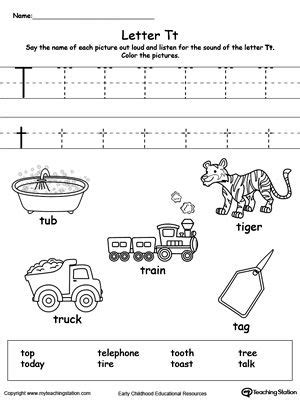 words starting  letter  letter  worksheets letter