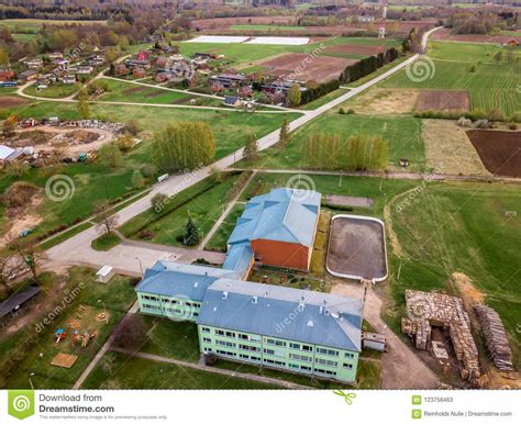 drone photo   fields  colorful early spring stock image image  brown scenic