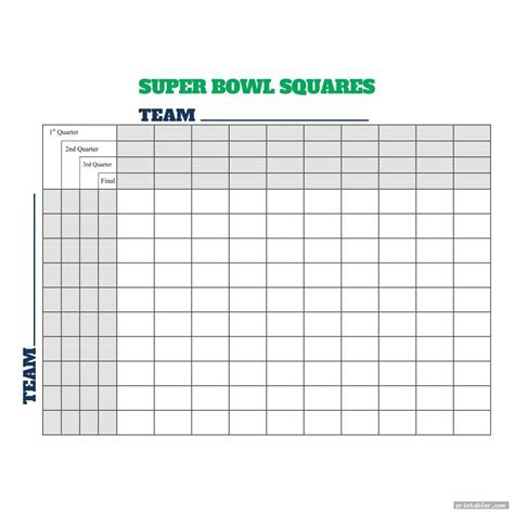 detail super bowl football squares printable gridgitcom football