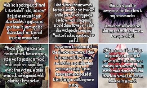 Women Reveal Why They Hate Metoo Movement Daily Mail Online