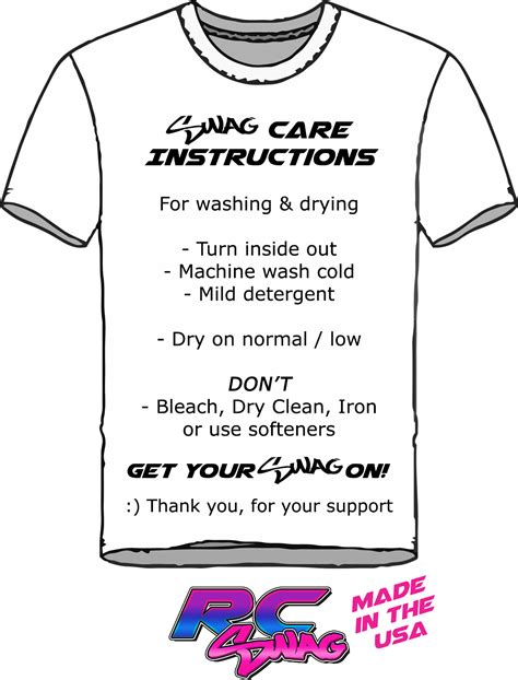 care instructions custom htv apparel rc swag stickers  shirts hoodies rc kits