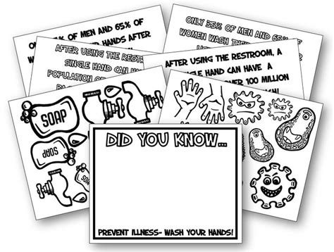 hand washing poster activity great  health science classes hand