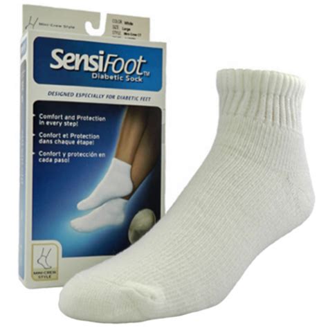 jobst sensifoot unisex mini crew diabetic mild compression socks 8 15 mmhg