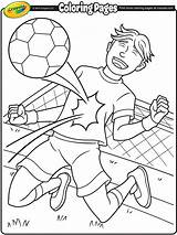Coloring Soccer Pages Kids Messi Girl Crayola Goalie Sheets Player Barcelona Printable Goalkeeper Sports Football Colouring Playing Print Players Color sketch template