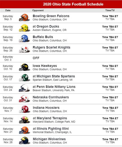 osu  schedule