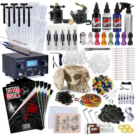 complete professional tattoo kit machine equipment set ebay