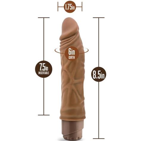 dr skin cock vibe 10 mocha 8 5 length sex toys