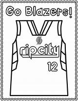 Coloring Portland Pages Trail Nba Blazers Lillard Damian Playoff Trailblazers Cute Kids Color Graphics Playoffs Template Kindergarten Printable Library Clipart sketch template