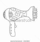 Google Colouring Pages Search Hairdryer Za sketch template