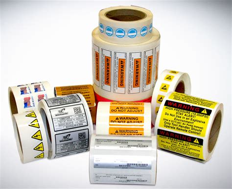industrial roll labels  product identification custom roll stickers