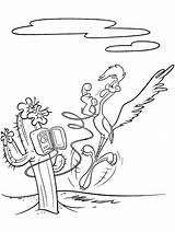 Looney Tunes Bip Beep Roadrunner Disegno Toons Papaleguas Coloradisegni Stampare Escolares Personnage Telefona Utiles Okul Malzemeleri Scritte Puliti sketch template