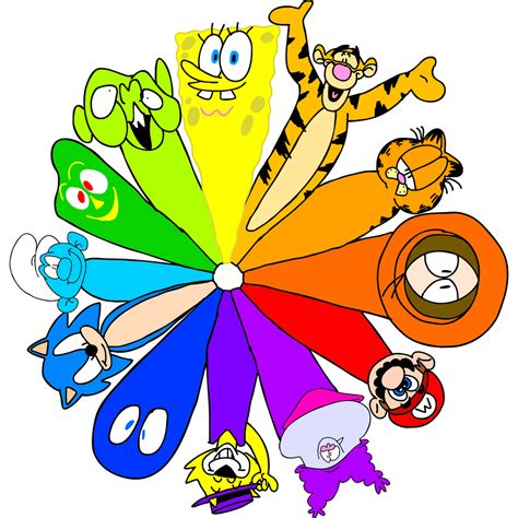 cartoon color wheel  superzachbros  deviantart