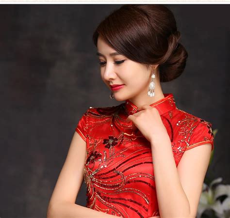 Chinese Dress Cheongsam Toast Clothing Performances High