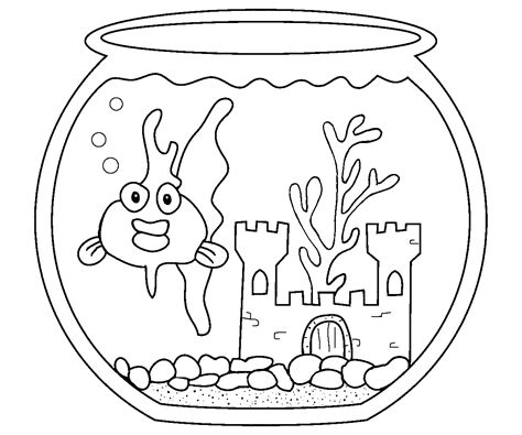 printable goldfish coloring pages coloringmecom