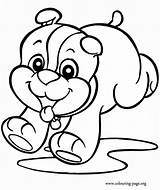 Coloring Pages Dogs Printable Puppies Puppy Colouring sketch template