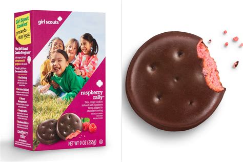girl scouts debut   raspberry cookie inspired  thin mints
