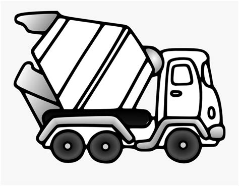 cement truck coloring pages  transparent clipart clipartkey