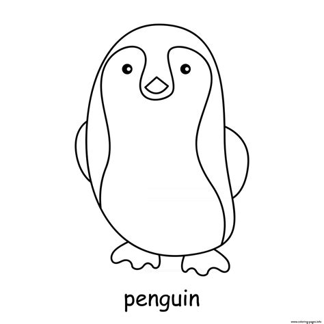 penguin coloring page printable