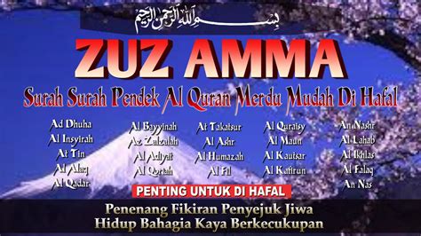 Dzikir Pagi Surah Surah Pendek Juz Amma Mudah Dihafal Youtube