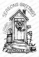 Outhouse Reno Sunflowers sketch template