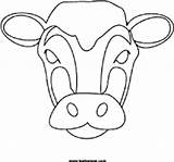 Cow Mask Coloring Face Printable Masks Cut Color Head Leehansen Line Digital Stamp Sheet Pages Visit Nl Google sketch template