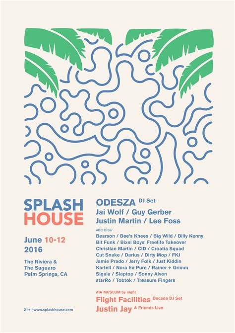 Splash House Unveils Another Stacked Lineup For 2016 Your Edm