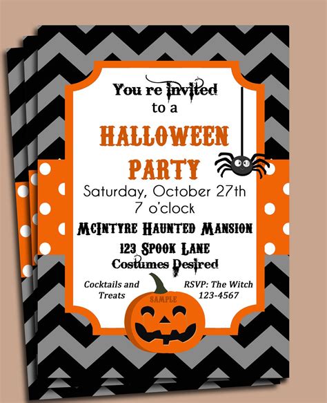 halloween party invitation idea printable halloween party invitations