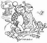 Berenstain Orsi Orso Famille Coloriages Lescoloriages sketch template