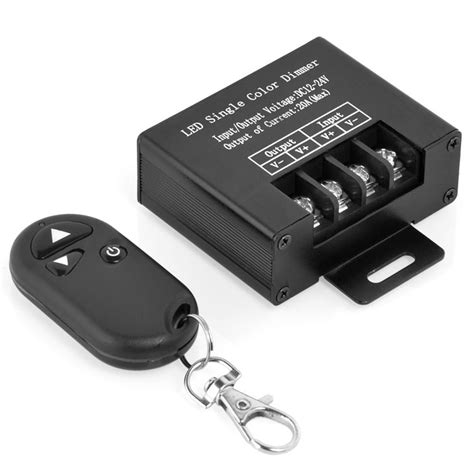 dc    metal housing led dimmer wireless rf remote control
