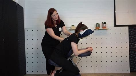 how to perform a corporate chair massage blys youtube