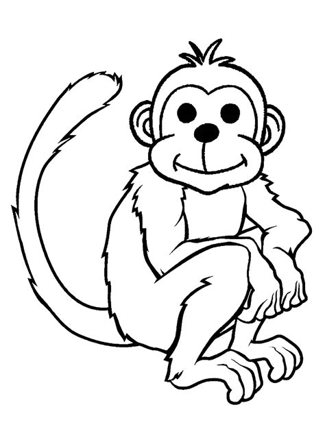 monkey coloring pages  print monkeys kids coloring pages