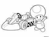 Coloring Pages Mario Toad Super sketch template