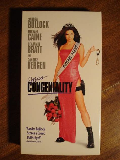 miss congeniality vhs video tape movie film sandra bullock michael caines candice bergen