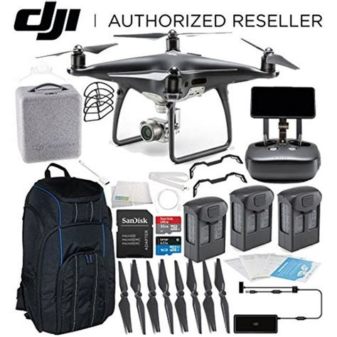 dji phantom  pro  obsidian edition drone quadcopter includes display black ultimate pro