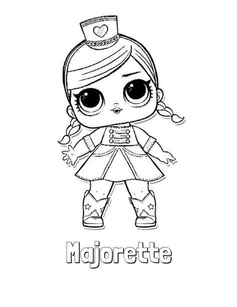 lol doll coloring pages cute  worksheets