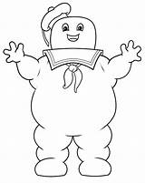 Marshmallow Man Stay Puft Ghostbusters Coloring Pages Drawing Slimer Logo Draw Clipart Ghost Busters Kids Halloween Drawings Colouring Puff Party sketch template