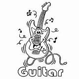 Coloring Music Pages Guitar Acoustic Printable Ones Wonderful Little sketch template