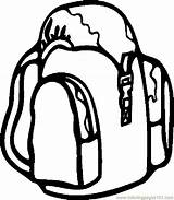 Backpack Coloring Clipart Coloringpages101 Sheet Popular sketch template