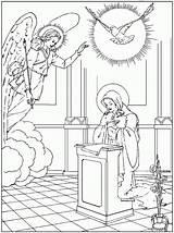 Coloring Rosary Pages Annunciation Mysteries Conception Immaculate Clipart Kids Joyful Mary Printable Cliparts Feast Catholic Colouring Book Clip Blessed Family sketch template