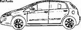 Punto Fiat Clio Renault Vs Compare sketch template