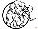 Mamut Mammut Mammoth Lanudo Molto Peloso Colorate Elephants Stampare Włochaty Drukuj sketch template