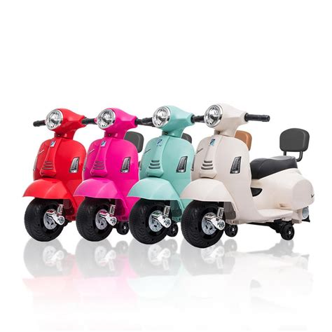 launch vespa gts mini electric ride  kids scooter  mth shopee singapore