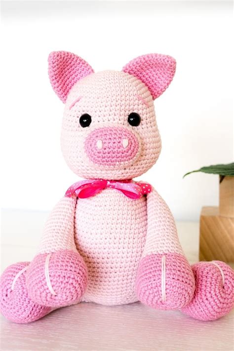 crochet pig pattern cuddly stitches craft