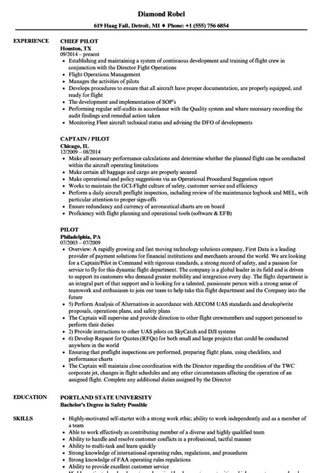 airline pilot resume template template