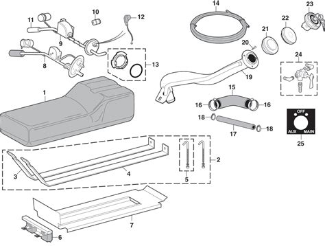 auxiliary gas tank components