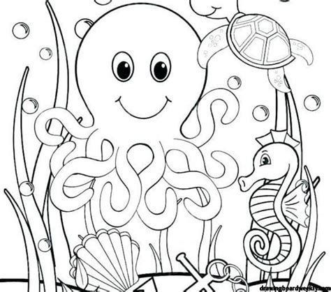 sea coloring pages drawing board weekly
