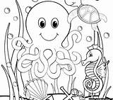 Ocean Coloring Pages Sea Under Animals Kids Printable Kindergarten Drawing Sheets Color Clipart Do Habitat Print Getdrawings Title July 2021 sketch template